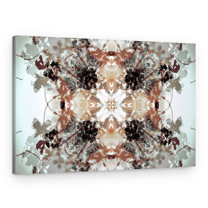 Muted Botanical Kaleidoscope – Canvas Print