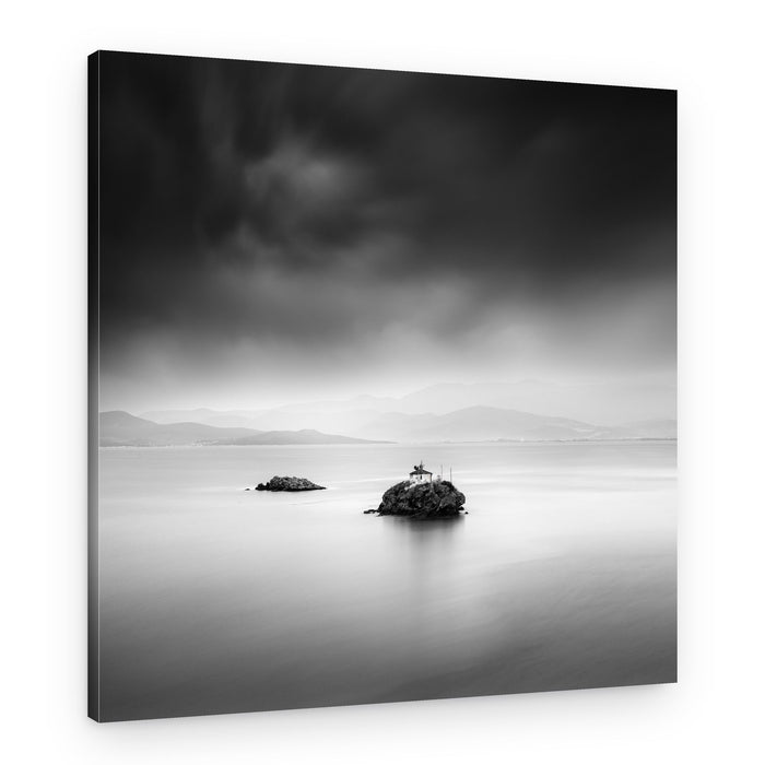 Isolated Island Chapel – Canvas Print