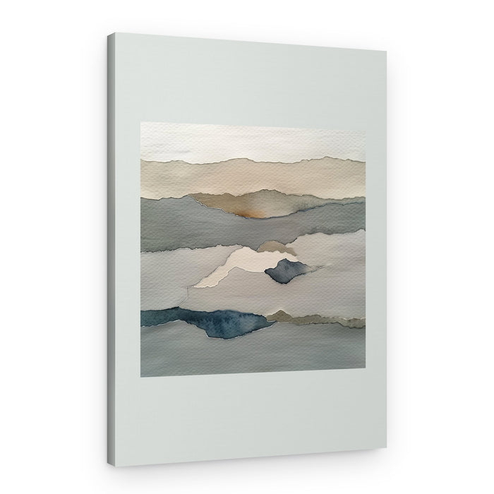 Muted Mountain Layers – Canvas Print