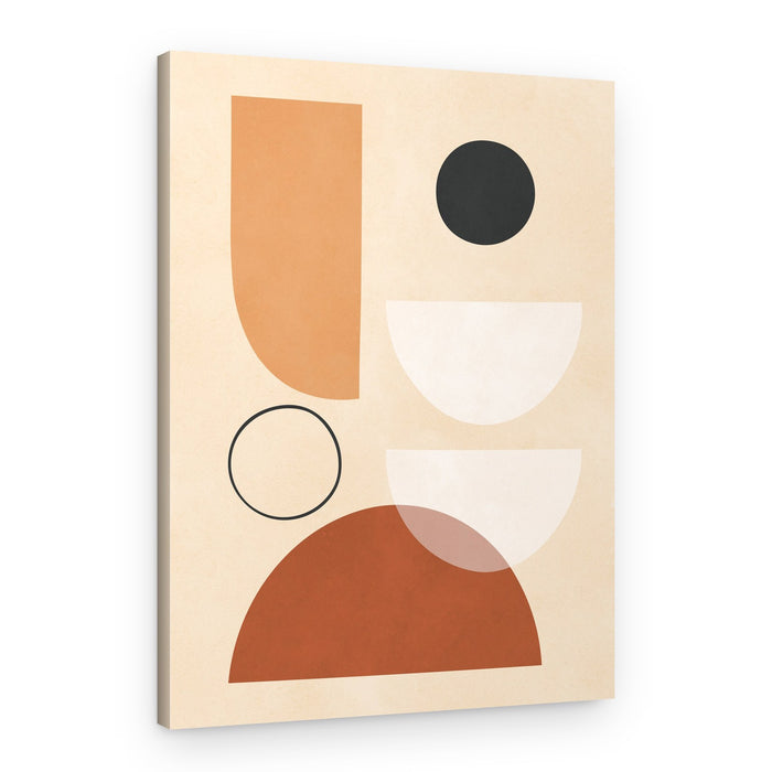 Earthy Abstract Shapes – Canvas Print