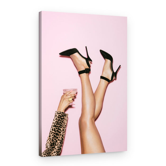 High Heels Pink Party – Canvas Print