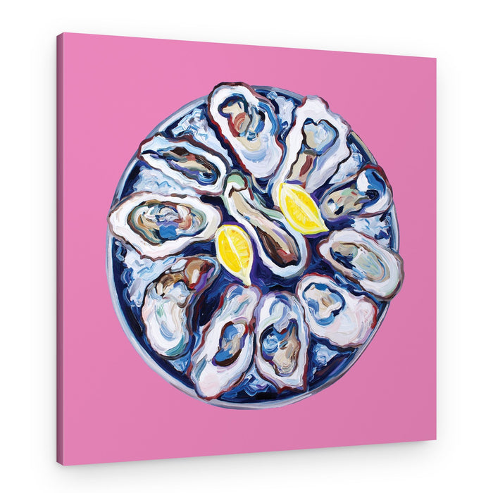 Vibrant Oysters Platter – Canvas Print