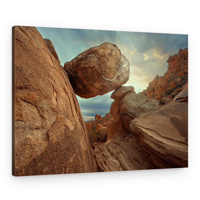 Balanced Desert Rock – Canvas Print