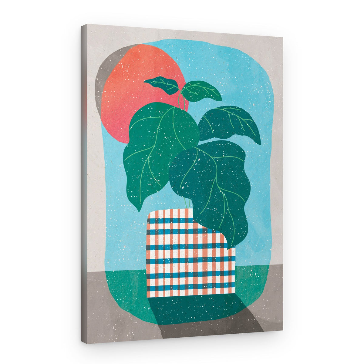 Geometric Sun Plant – Canvas Print