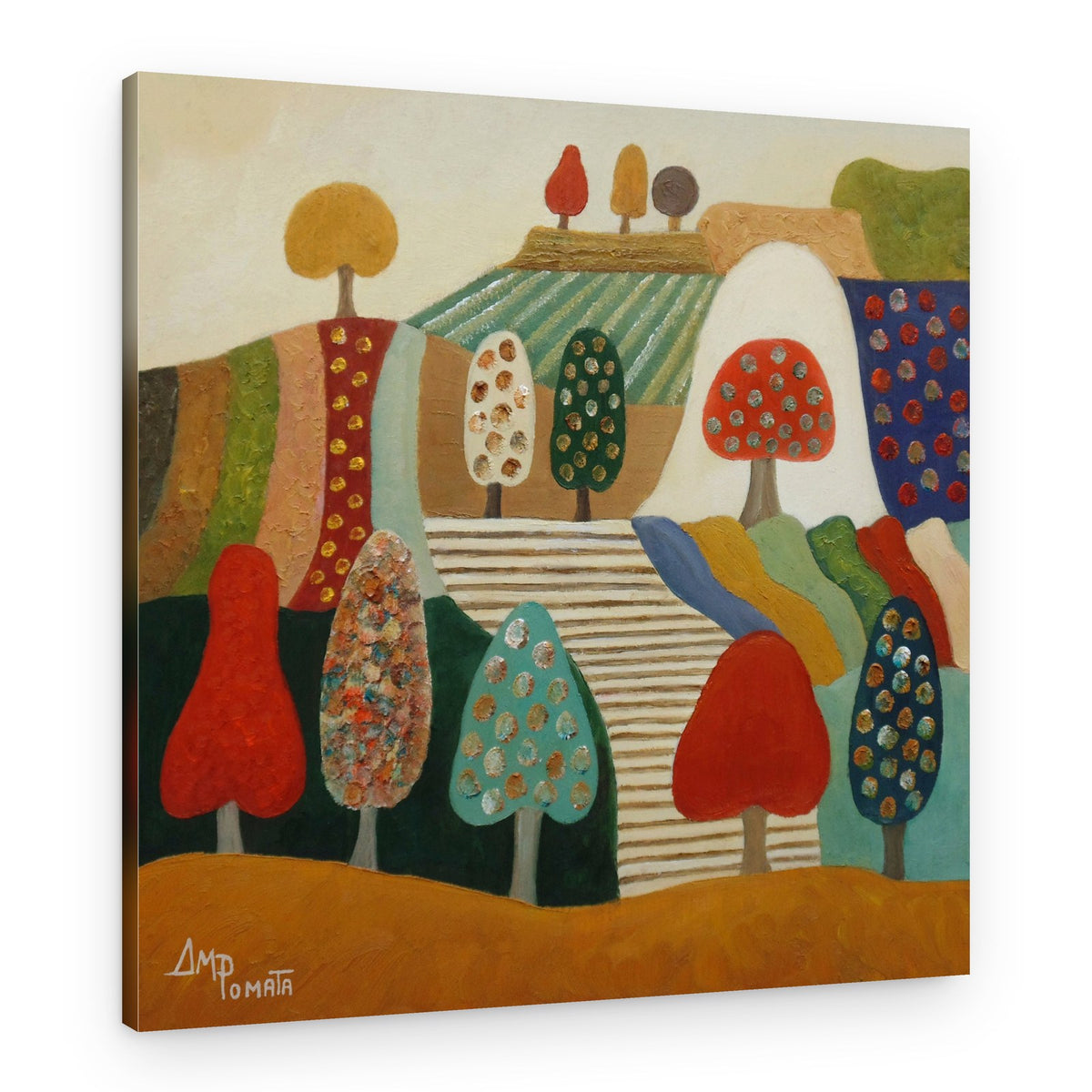 Colorful Whimsical Trees – Canvas Print