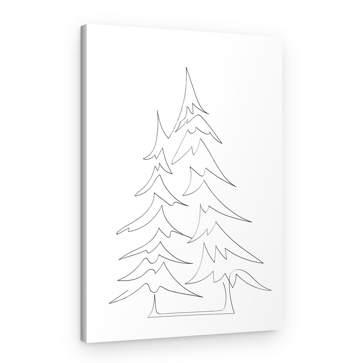 Stylized Pine Trees – Canvas Print