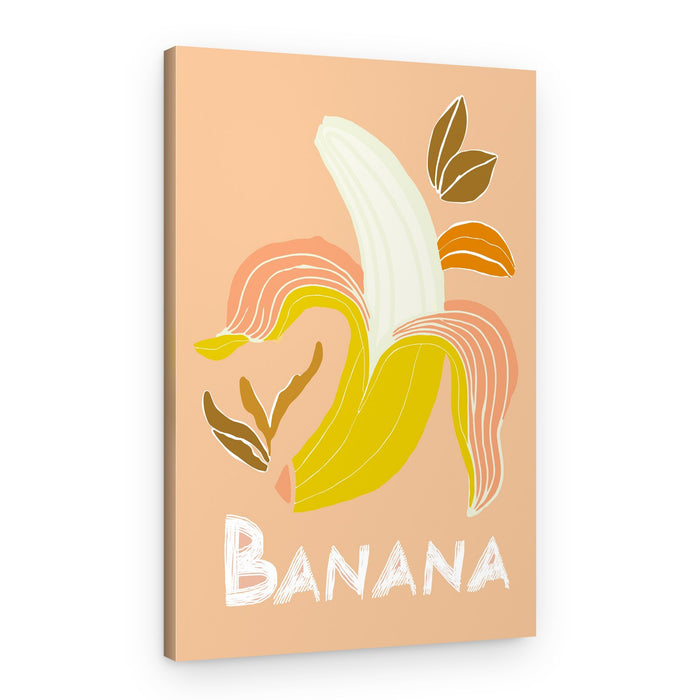 Fresh Peeled Banana – Canvas Print
