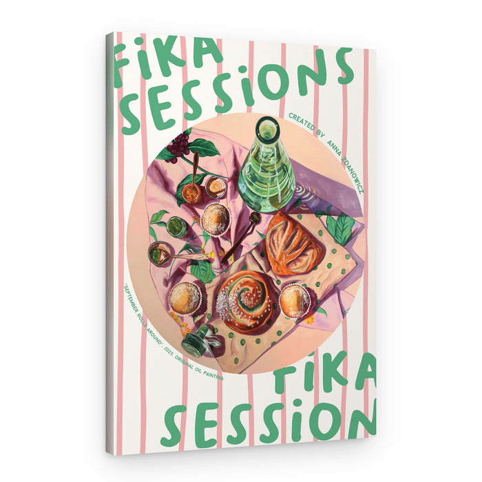 Cozy Fika Spread – Canvas Print