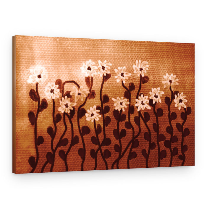 Warm Daisy Field – Canvas Print