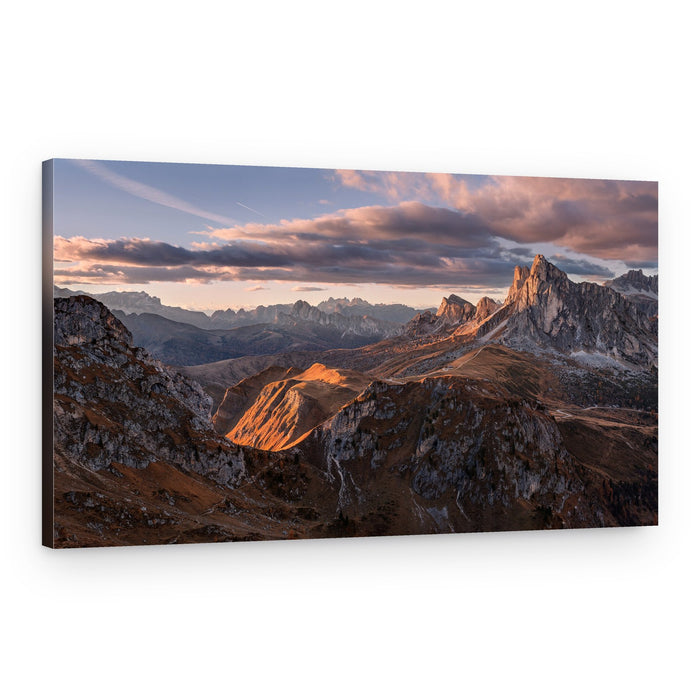 Golden Alpine Sunset – Canvas Print