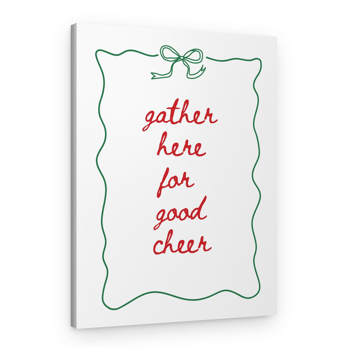 Festive Gather Cheer Quote – Canvas Print
