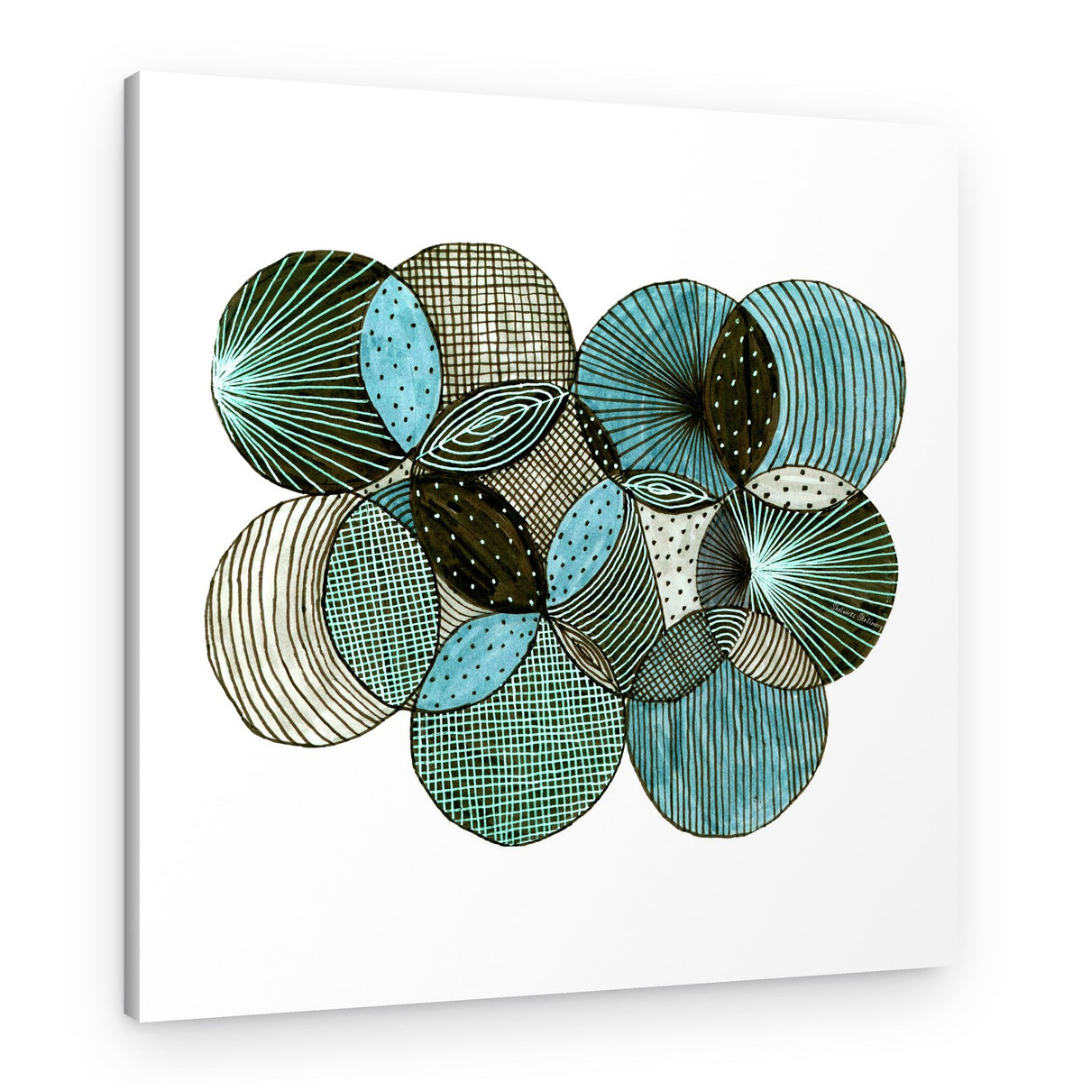Organic Circle Patterns – Canvas Print