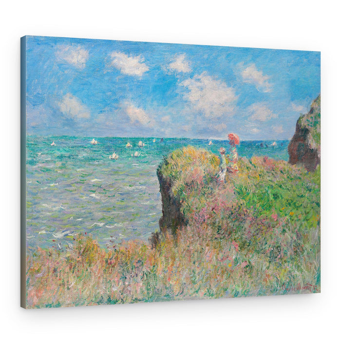 Cliff Walk At Pourville (1882) By Claude Monet – Canvas Print