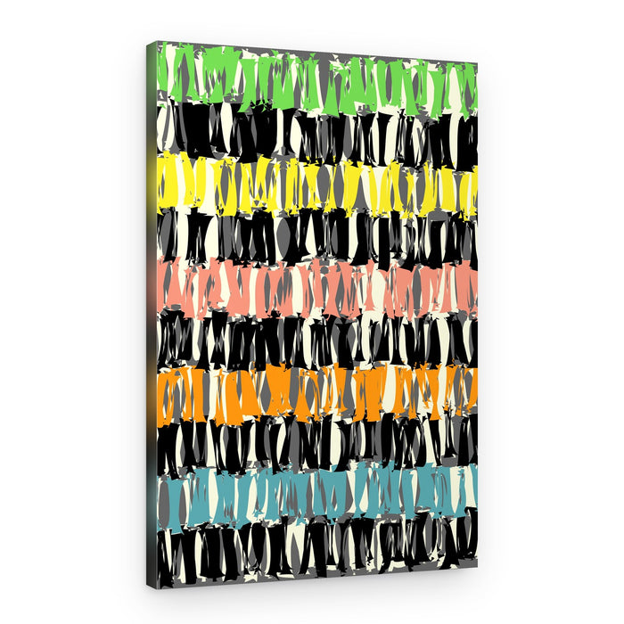 Colorful Abstract Stripes – Canvas Print