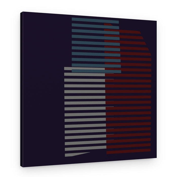 Modern Geometric Layers – Canvas Print