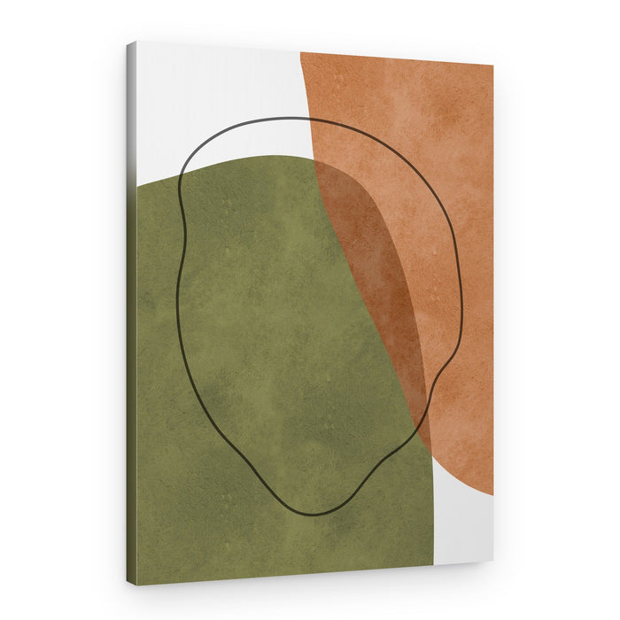 Earthy Organic Shapes – Canvas Print