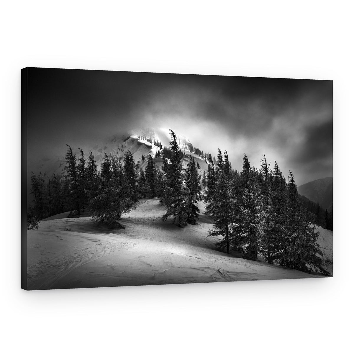 Dramatic Winter Peaks – Canvas Print