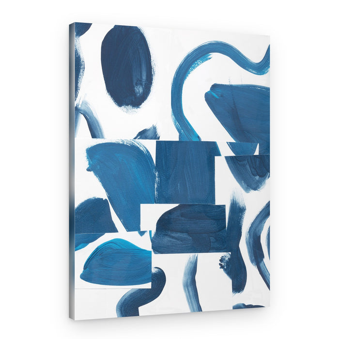 Abstract Blue Shapes – Canvas Print