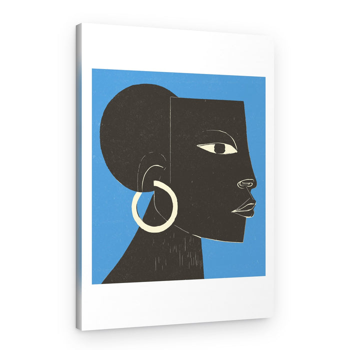 Graphic Profile Woman – Canvas Print