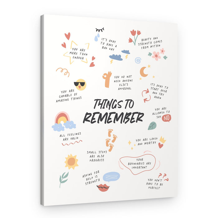 Positive Things To Remember – Canvas Print