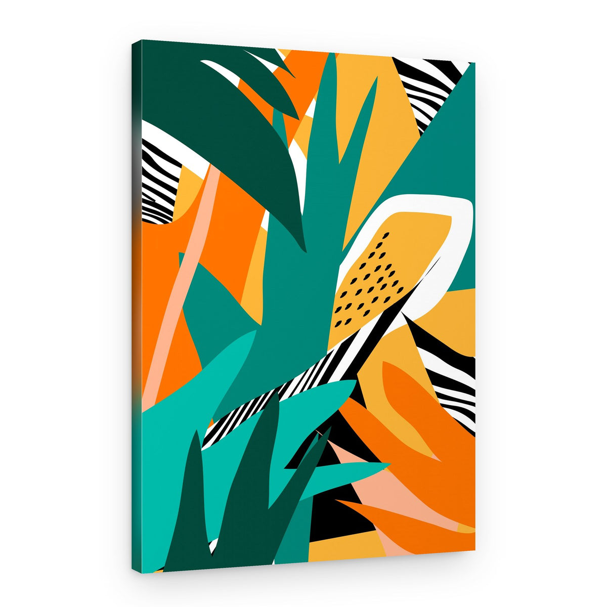 Vibrant Tropical Abstract – Canvas Print