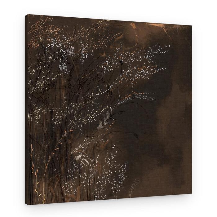 Dark Botanical Serenity – Canvas Print