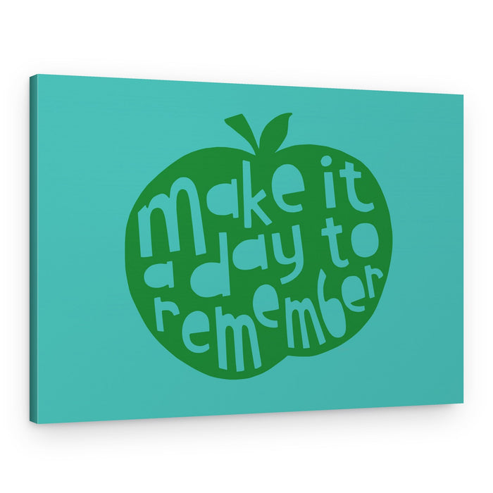 Inspiring Apple Quote – Canvas Print