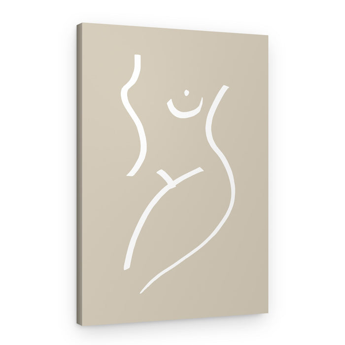 Feminine Line Art – Canvas Print