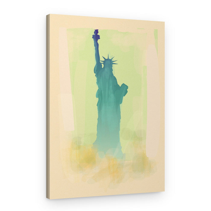 Abstract Liberty Statue – Canvas Print