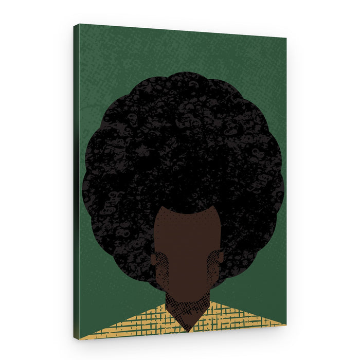 Textured Afro Man – Canvas Print
