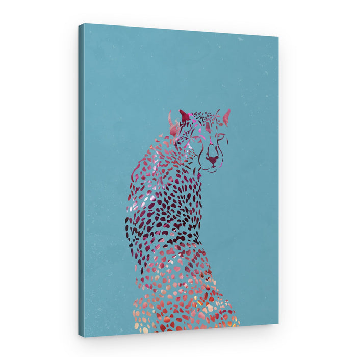 Vibrant Abstract Cheetah – Canvas Print