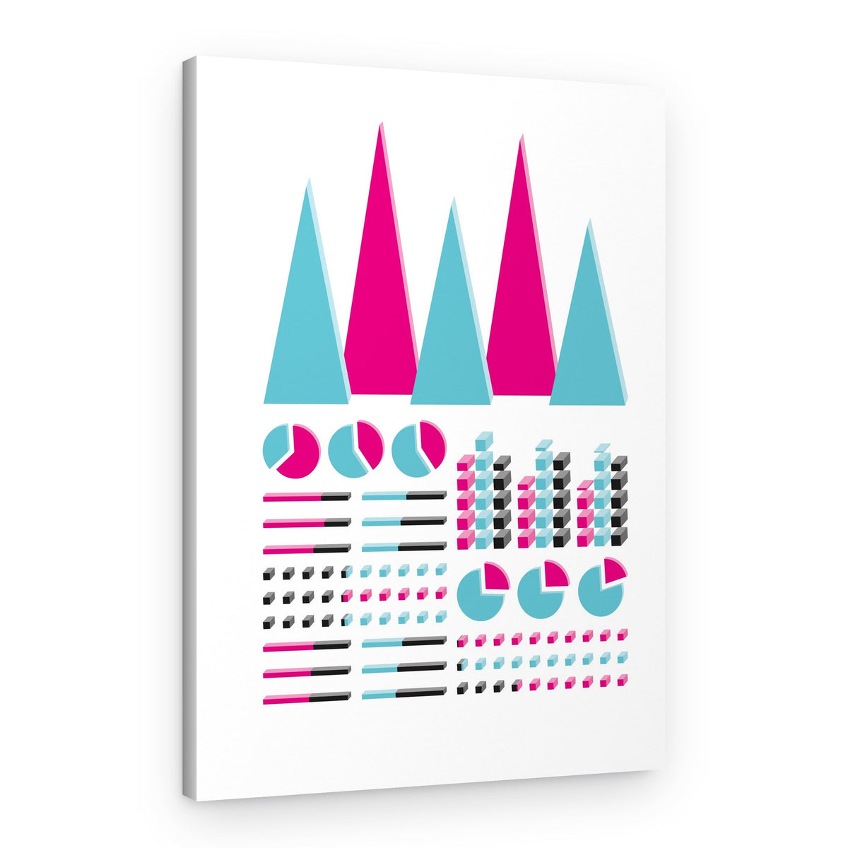 Geometric Data Visualization – Canvas Print
