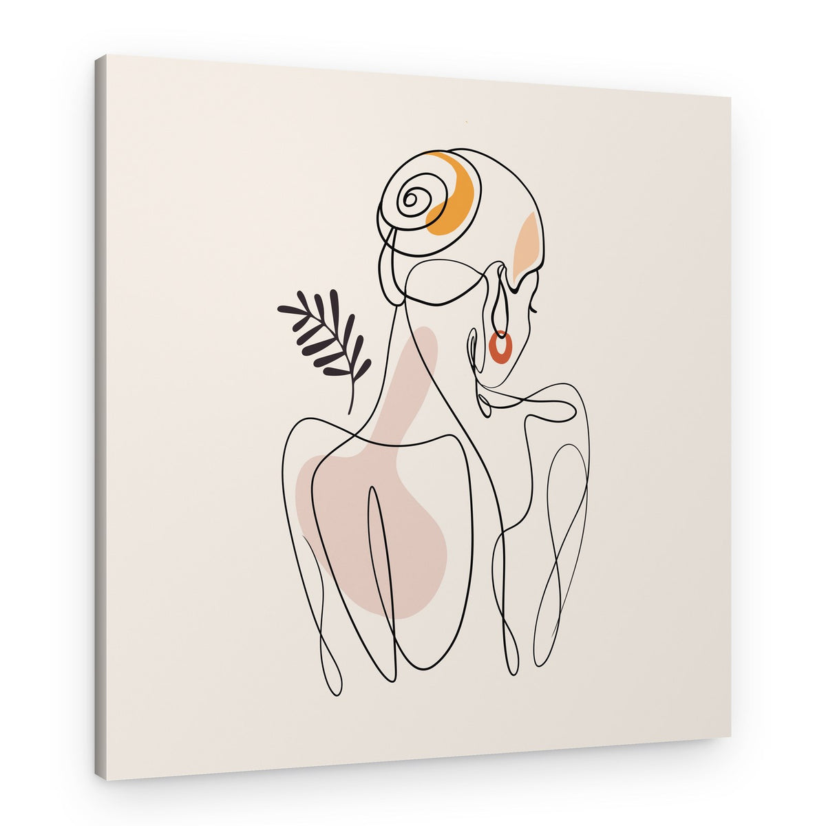 Elegant Line Whirl – Canvas Print