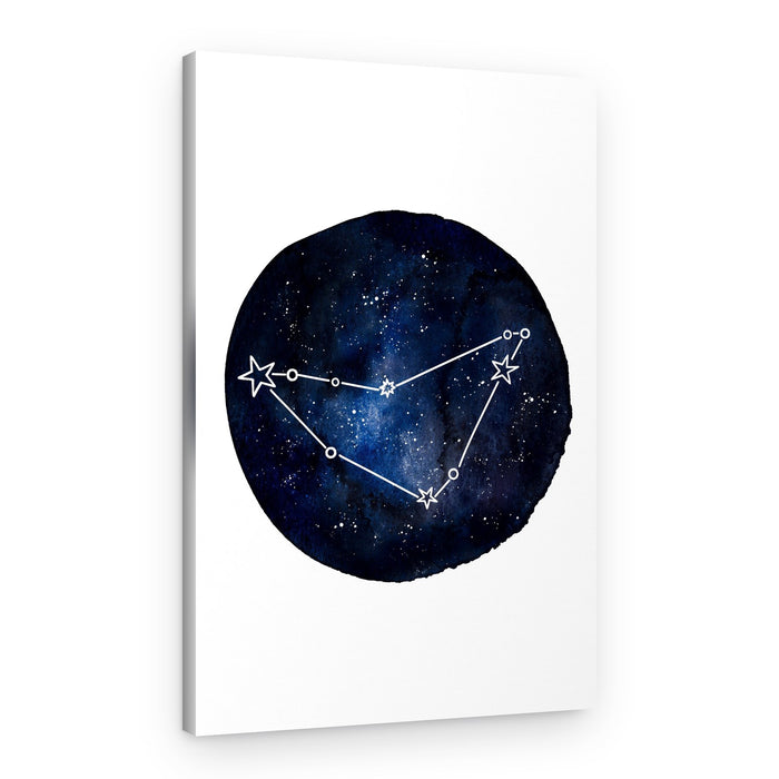 Starry Capricorn Constellation – Canvas Print