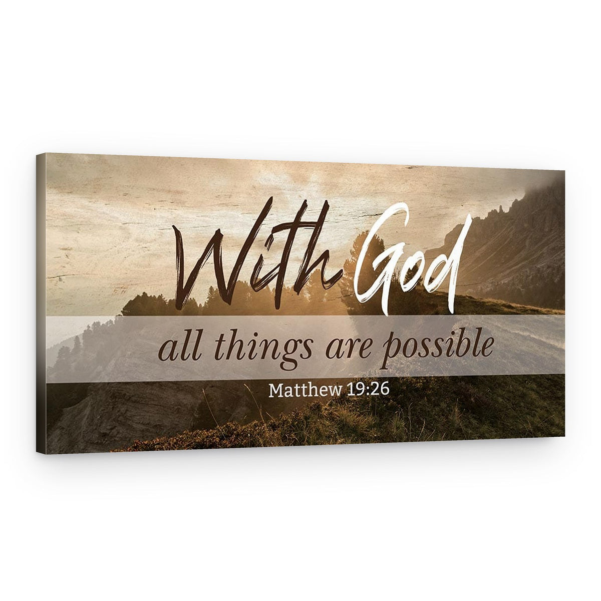 With God All Things Are Possible – Canvas Print – Canvas Print