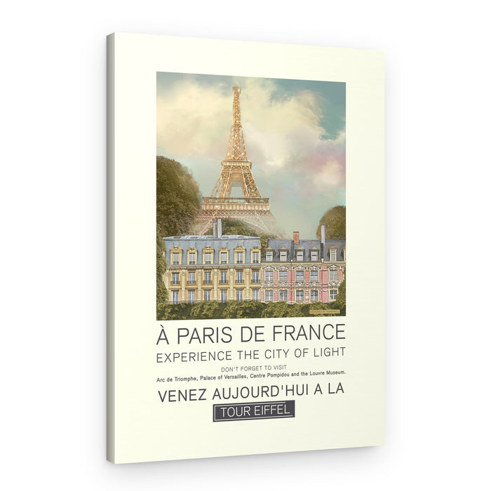 Dreamy Paris City View – Canvas Print