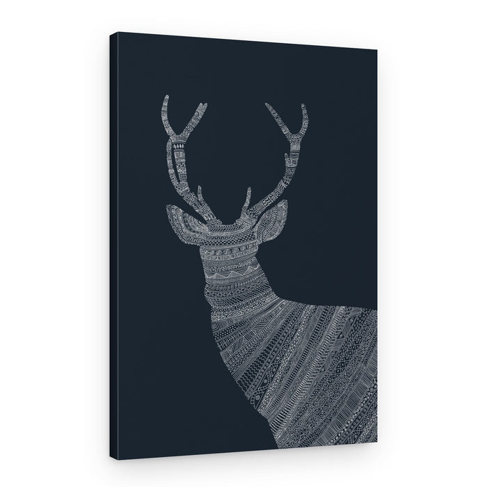 Majestic Patterned Deer – Canvas Print