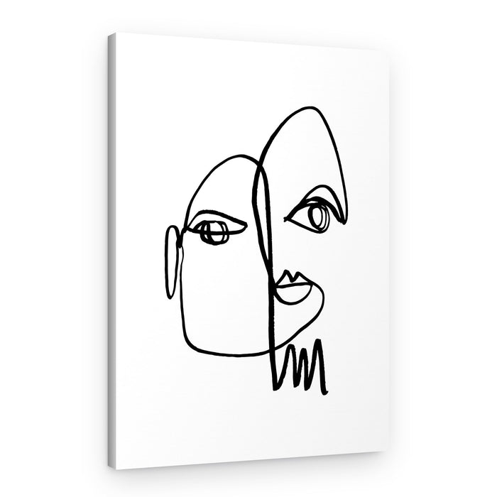 Modern Abstract Faces – Canvas Print