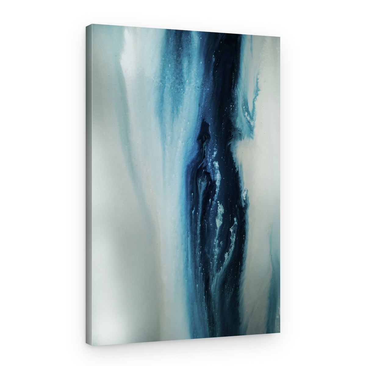 Flowing - Deep Blue – Canvas Print