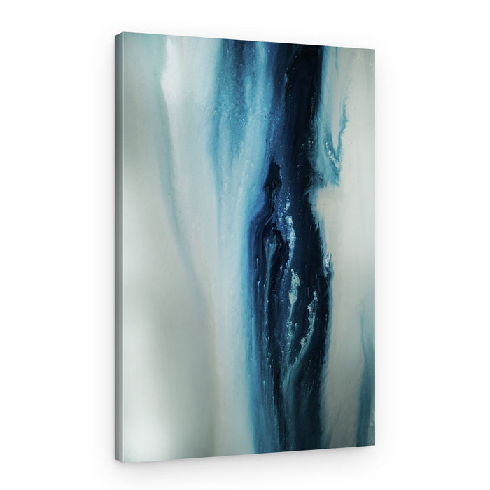 Flowing - Deep Blue – Canvas Print