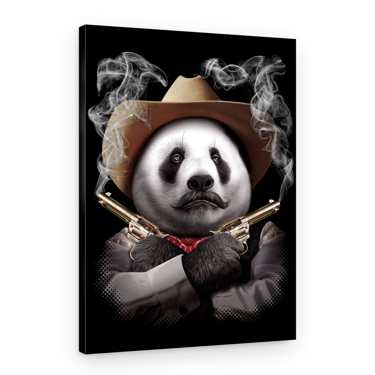 Panda Gunslinger – Canvas Print