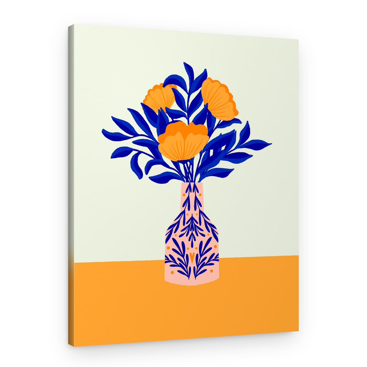 Vibrant Floral Still Life – Canvas Print