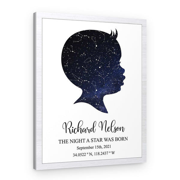 The Night a Star Was Born Custom Star Map Print