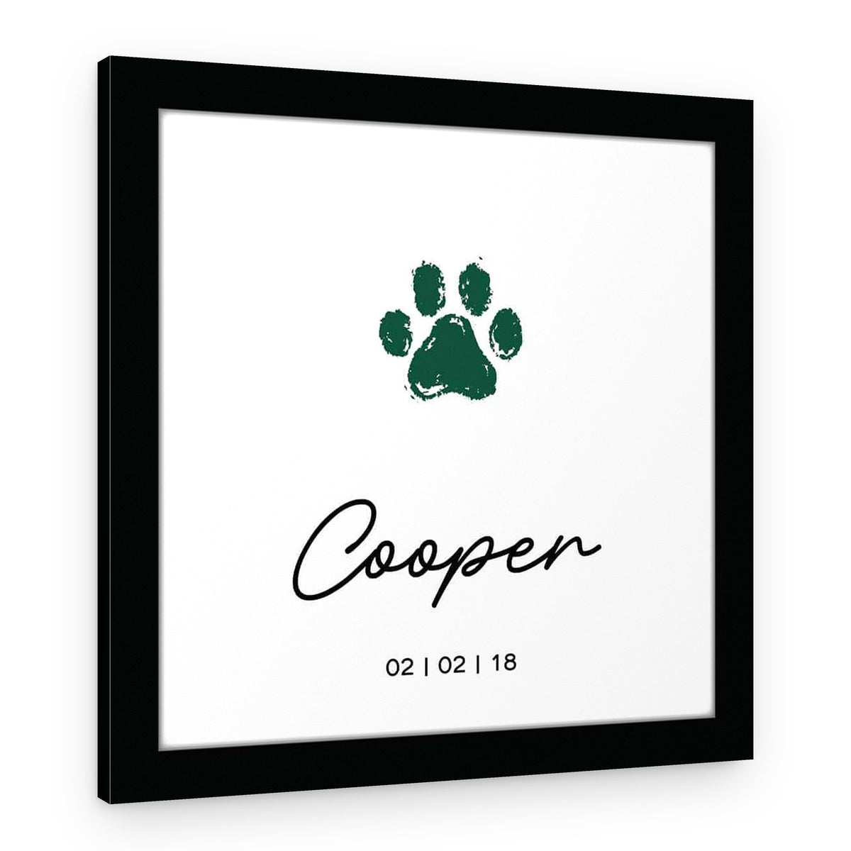Custom Pet Paw Print and Birthday Canvas Prints – Canvas Print