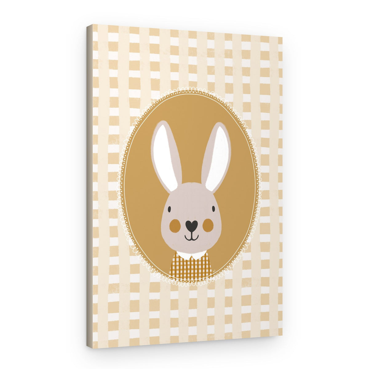 Whimsical Bunny Character – Canvas Print