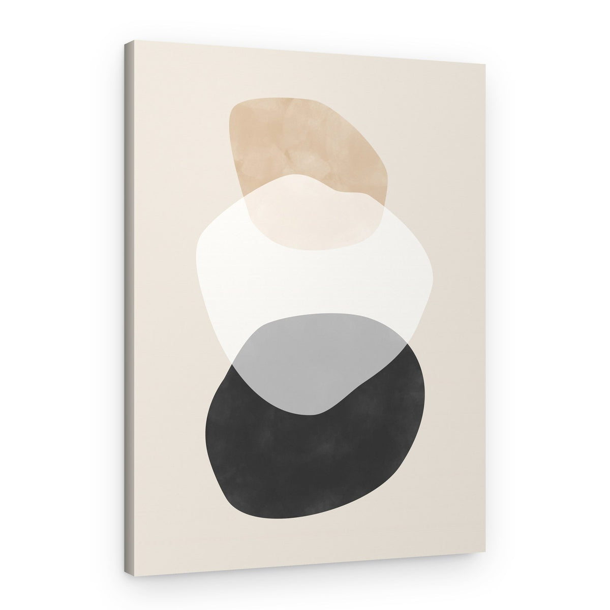 Stacked Organic Shapes – Canvas Print
