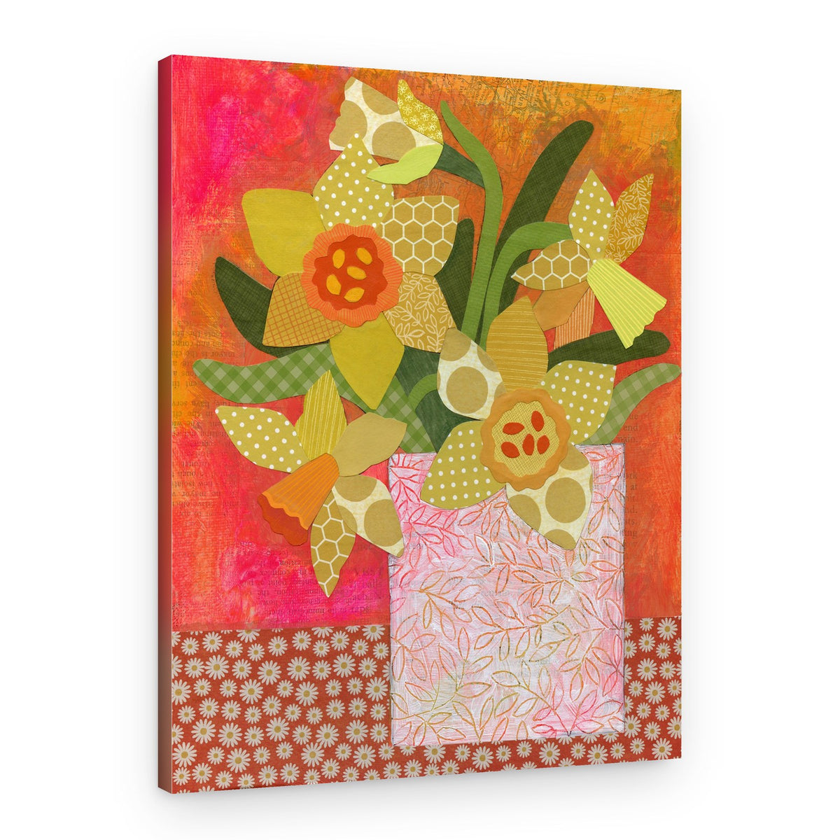 Cheerful Daffodil Bouquet – Canvas Print
