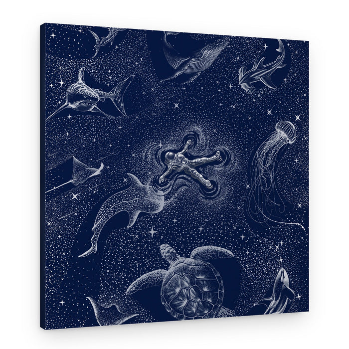 Cosmic Ocean Voyage – Canvas Print