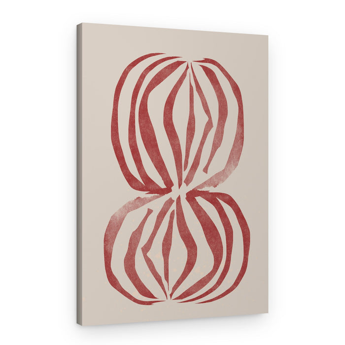 Crimson Echoforms – Canvas Print