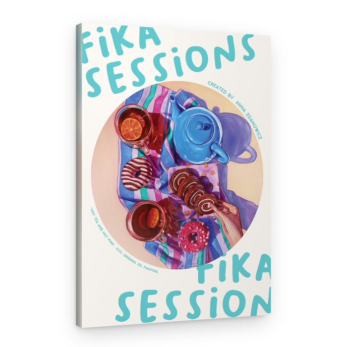 Fika Tea And Sweets – Canvas Print